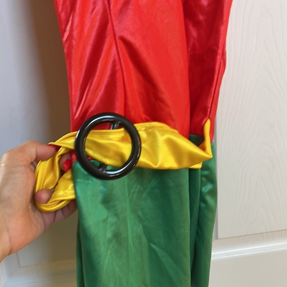 Woman Super Hero Mini Dress with cape Halloween Costume - Picture 2 of 4